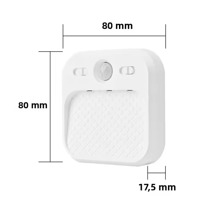 Luz Nocturna Ajustable De 3 Colores Con Sensor De Movimiento Pequeña Y Recargable Magnética Para Armario Baño Closet - 1