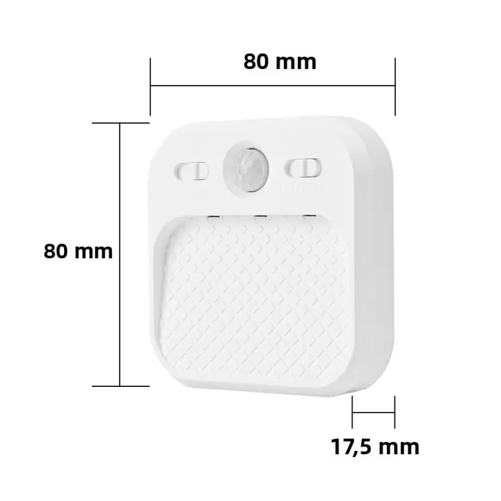 Luz Nocturna Ajustable De 3 Colores Con Sensor De Movimiento Pequeña Y Recargable Magnética Para Armario Baño Closet - 1