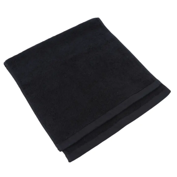 Toalla De Baño Grande Negra De Algodón Super Absorbente Suave Y Gruesa Toalla De Rostro Para Uso Doméstico Y Playa - 1