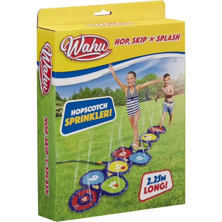 Wahu Rayuela Salta y Chapotea - Juego Clásico para Aire Libre - Diversión Refrescante para Verano - 230cm de Largo - Goliath 919041 - 1