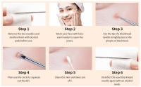 Kit De Herramientas Para Eliminar Quistes Y Puntos Negros 9pcs Herramienta De Extracción De Acné De Acero Inoxidable Para El Rostro - details 5