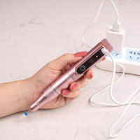 Máquina De Taladro Eléctrica Sin Alambre Para Uñas Con Pantalla LED Dirección Adelante Y Atrás Herramienta De Manicura Para Uñas De Acrílico Set De Manicura - details 14