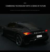 Modelo De Coche Tesla Roadster Deportivo a Escala 1:24 En Aleación Metal Juguetes Para Niños Decoración Colectiva Para Hogar Regalo Para Niños Mayores De 14 Años - details 7