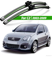 LimpiaParabrisas Delantero Iman LHD Plegable Para Citroen C2 2003-2009 Láminas De Limpieza De Ventanas Rain Cepillos De Pintura Negro Y Verde Accesorios - details 0