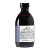 Davines Alchemic Shampoo Silver / Champú matizador violeta para rubios fríos, platinos y canas - Realza reflejos, aporta brillo e hidratación. - details 0