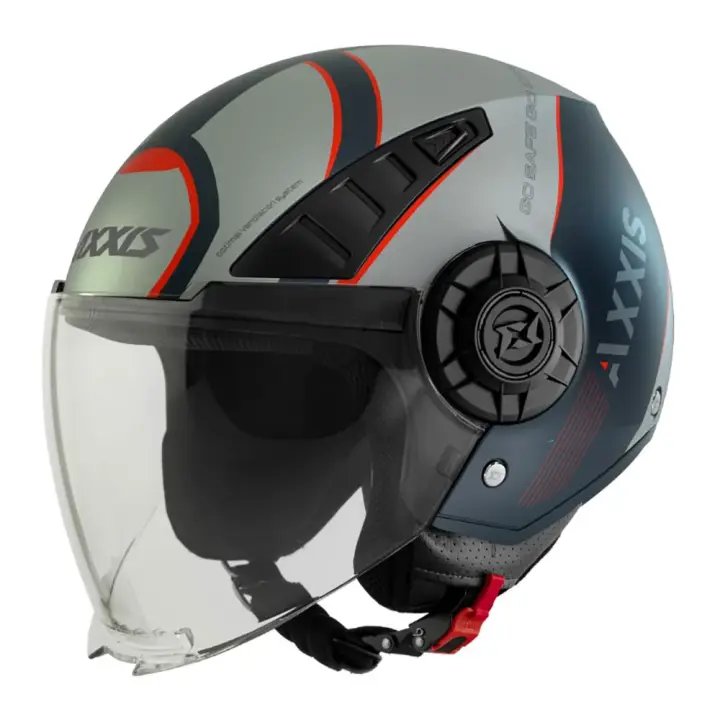 Axxis Casco Jet Metro Techno Gris Adulto - 1