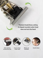 Cortador De Pelo Eléctrico T9 LCD Para Hombres Recargable Con 3-4 Boquillas De Corte Apto Para Rasurar Y Peinar Universal 100-240V - details 3