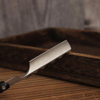 Cuchilla De Afeitar Para Hombre Con Mango De Madera Acero Inoxidable Herramienta De Peluquería Para Rostro Uso Individual - details 1