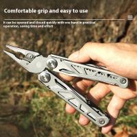 Alicates Multifuncionales De Acero Inoxidable Herramienta De Uso Múltiple Para Exteriores Con Cuchillo Y Tijeras Combinación Nariz De Agujas - details 2