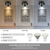 Spotlight LED GU10 Ajustable Para Techo Decoración De Casa Iluminación Interior Pasillo Tienda Lámpara De Traxión Moderna - details 5