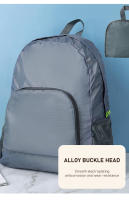 Mochila De Viaje Al Aire Libre Impermeable Plegable Y Ligera De Gran Capacidad Para Mujer Estilo Casual Sin Capa De Químicos Peligrosos - details 3
