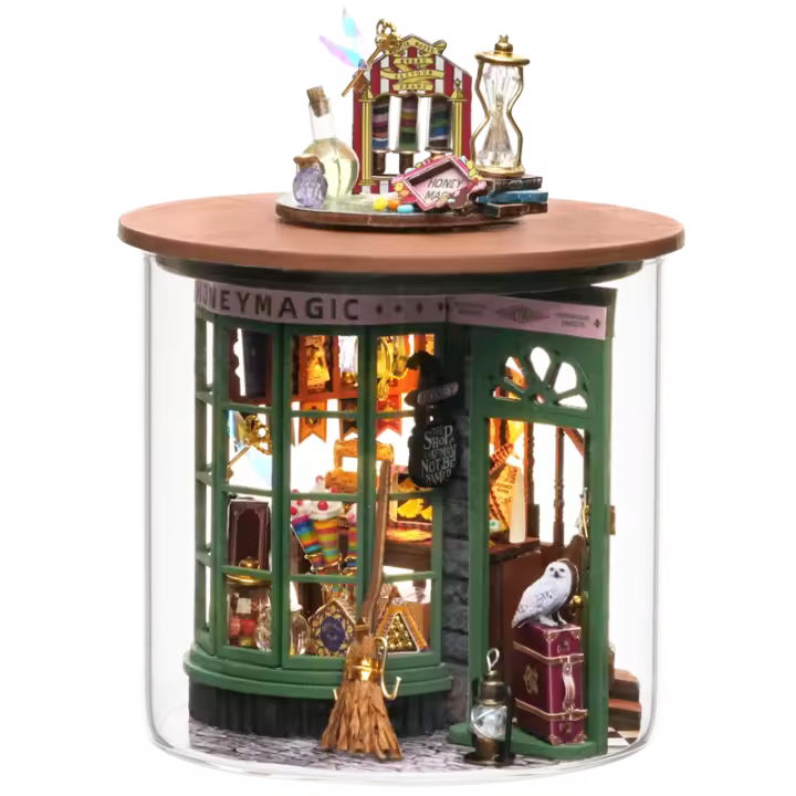 Casa De Muñecas De Madera DIY Kit De Modelado 3D Regalo De Cumpleaños Y Navidad Para Adolescentes Y Adultos Decoración De Hogar Micro Modelo - 1