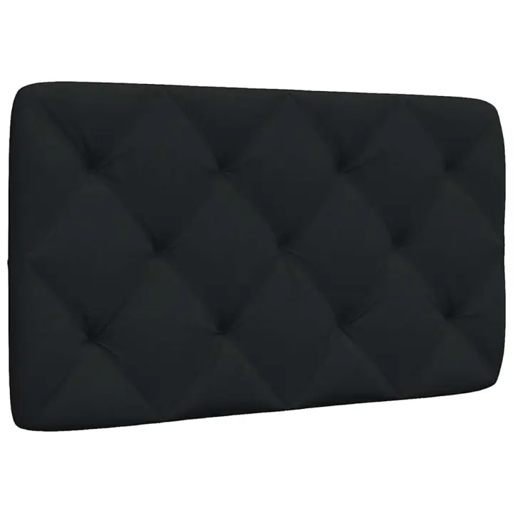 Cabecero de cama acolchado tela negro 90 cm - 1