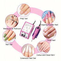 Máquina De Uñas Eléctrica LINMANDA 20000RPM Con Conjunto De Brocas Para Manicura Herramientas De Eliminación De Esmalte De Gel - details 5