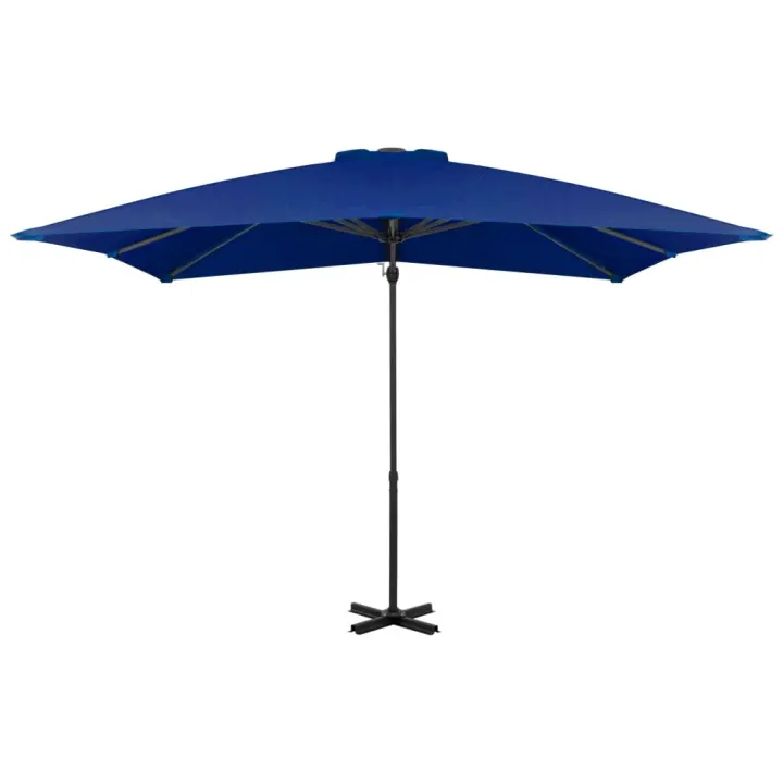 Sombrilla Jardín voladiza poste Aluminio Azul Azure 250x250 cm - 1