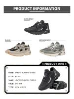 Zapatos De Caminar BAASPLOA Para Hombre 2024 Casual Ligeros Y Transpirables Con Mesh Antideslizantes Para Deporte Y Uso Diario - details 2