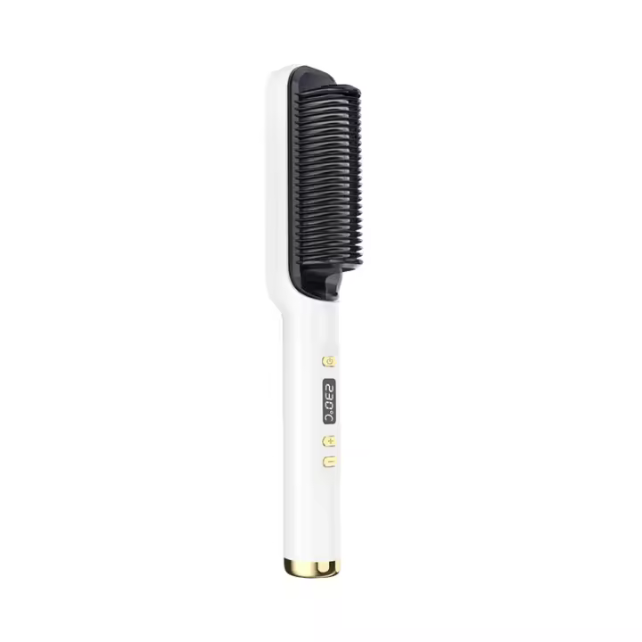 Peine de aire caliente 3 en 1, cepillo alisador de pelo profesional, peine caliente, secador, cepillo de aire caliente, plancha plana, cepillo alisador de pelo para estilizar - 1