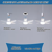 Ventilador with Luz LED para dormitorio, restorante, ventilador de techo, accesorios de iluminación simples y modernos para más alto - details 3