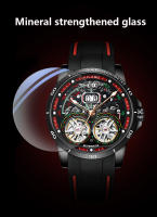 Reloj Mecánico Para Hombre Ailang Con Doble Tourbillon Esqueleto Y Calendario Resistente Al Agua Con Correa De Silicona Luminoso Y Multi-function - details 7