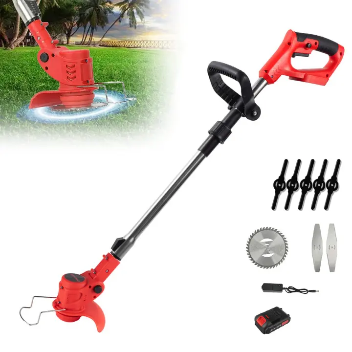 Desbrozadora bateria, Multifuncion Desbrozadora Automática, Portátil, para El Hogar, Jardín, para Trabajos De Jardinería, Cortacésped, 1 Baterías 21V - 1