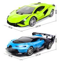 Coche De Control Remoto Para Niños 1:24 Con Luz LED Y Carreras De Desviación Alta Velocidad Regalo De Navidad Juguete De Simulación Recargable - details 1