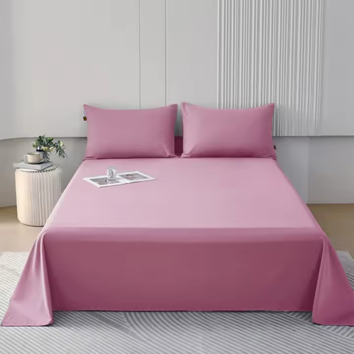 Sábanas premium verano , ropa de cama de 3 piezas, juego de cama de varios tamaños y colores (90/105/135/150/180/200) suave , liso, sin estampados, y sencilla,Sábana Antimanchas para Niños, no se descolora ni pierde brillo. Sábana matrimonial ,Secado Rápi - 1