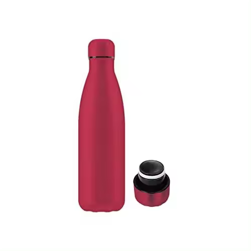 Botella Termo de Agua Térmica de Acero Inoxidable (+40 Colores) Reutilizable | Sin BPA | Mantiene 24H Frio / 12H Calor | Termo y Hermética - Doble Pared al Vacío a Prueba de Fugas （KL500 KL750 001） - 1