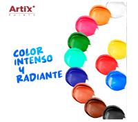 MP-ARTIX PAINTS, Set de Pinturas Acrílicas, 12 tubos de 12 ml, 12 Piezas, No Tóxico, Colores Surtidos, Secado Rápido, Resistencia al Agua, Uso en Varios Materiales, Manualidades, Decoración - details 2