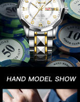 Reloj De Pulsera Cuarzo POSHI Para Hombre Resistente Al Agua Con Calendario Y Semana Luminoso Manos Dual Moda Y Casual - details 14