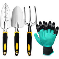 Conjunto de guantes amarillos de 3 piezas
