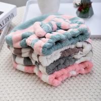 1pc Toalla Para Secado Rápido De Pelo Con Patrón Rayado Gorro Para Ducha Accesorios De Baño Absorbentes Para Mujeres - details 0