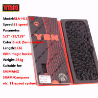 Cadena De Bicicleta YBN Para Montaña Y Carretera 10/11/12 Velocidades Compatible Con SHIMANO SRAM Con Cerradura De Enlaces - details 8