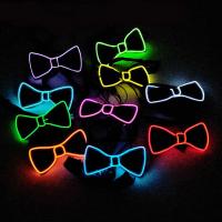 Cuello Tiesa Luminoso Para Hombres Con Luz LED EL Wire Neón Para Fiestas Halloween Navidad Decoración De Ropa Para Bares Clubes Escenarios - details 2