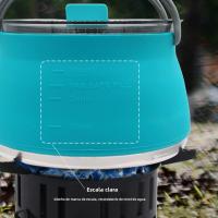 Hervidor De Agua Portátil De Silicona Plegable Para Camping Viajes Senderismo Cocina Deporte Al Aire Libre 1L Capacidad - details 5