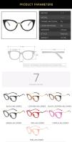 Gafas De Ojos De Gato Oversized Para Mujer KAMMPT Montura Vintage Redonda De Moda 2023 Ópticas Sin Receta Accesorios De Óptica - details 4