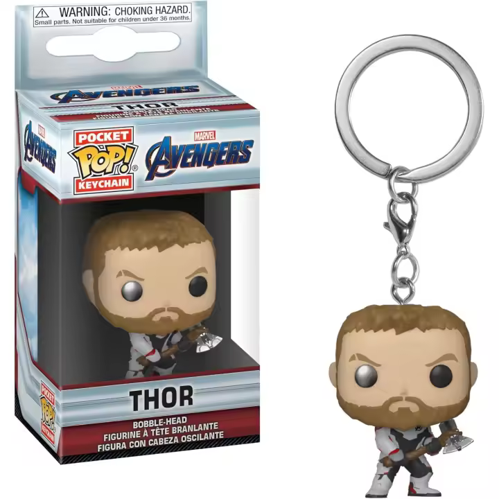 Funko Pocket Pop - Keychain Marvel Avengers Endgame: Thor - Minifigura de Vinilo - Coleccionable Llavero Original -  Idea de Regalo - Oficial - Movies Fans - Mayores de 3 años - 1