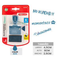 Sello Rotativo Planner STARPLAST con Tampón de Tinta + 6 Frases - details 1