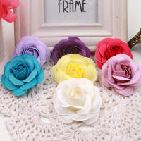 10pcs Flores Artificiales De Seda Rosa Hechas a Mano Para Decoración De Boda Accesorios Para Ropa Y Sombreros Clip DIY Wreath Hat Dress - details 5