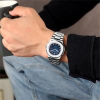 Reloj De Lujo Para Hombre Resistente Al Agua 30M Luminoso Fecha Acero Inoxidable Cuadrado Reloj De Pulsera Cuarzo Estilo Formal Y Casual - details 3