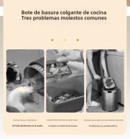 Bandeja De Cocina Plegable Y Montada En La Pared Ecológica De Plástico Accesorio De Cocina Para Almacenamiento Y Basura - details 1