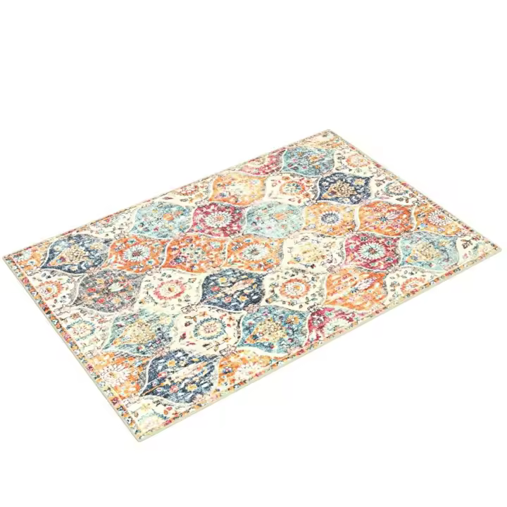 La alfombra es antideslizante y lavable. La alfombra es adecuada para el dormitorio, la entrada de la cocina y la entrada del baño. - 1