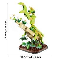 Bloques De Construcción De Serie Mundial De Insectos Muñeco Mariposa Y Mantis Modelos De Insectos Para Decoración De Escritorio Juguetes Para Adultos - details 1