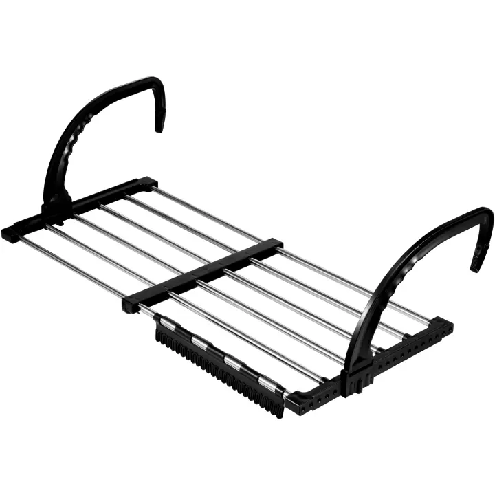 Nueva Estante De Secado De Ropa Plegable Y Extensible En Acero Inoxidable 42-72cm Para Zapatos Toallas Y Ropa Para Balcón - 1