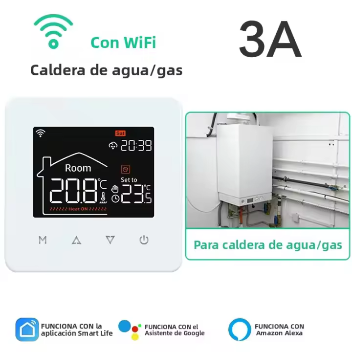 Termostato Inteligente Tuya Para El Hogar Control Remoto De Temperatura Para Suelo Calentado Eléctrico Y Calefacción De Gas Con Google Alexa - 1