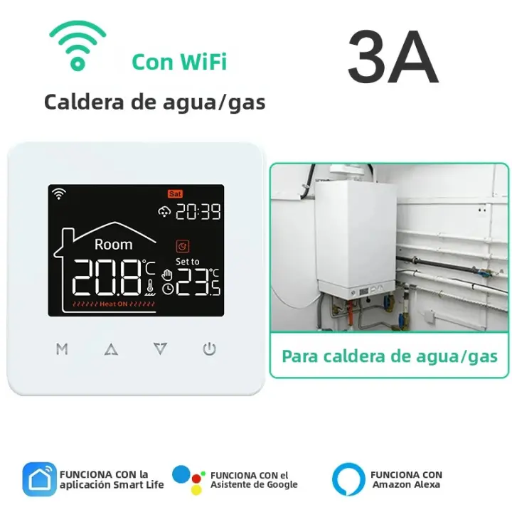 Termostato Inteligente Tuya Para El Hogar Control Remoto de Temperatura Para El suelo Eléctrico Y Calefacción De Gas Con Google Alexa - 1