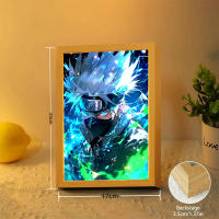 Marco De Fotos Para Pintura Con Figura De Anime Naruto Sasuke Gaara Luz LED Nocturna Decoración Para Dormitorio Regalo De Navidad Lámpara De La Luna - details 3
