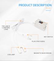 Lámpara De Iluminación Industrial LED Para Máquina De Costura Luz Magnética De Alta Brillo Para Trabajos En Mesa Y Perforadoras Con Enchufe EU/US - details 5