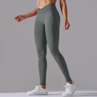 Leggings De Yoga Para Mujer Cintura Alta Levantamiento De Caderas Gimnasio Sin Costuras Pantalones De Deporte Fitness Running - details 80
