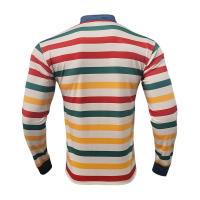 Camiseta de manga larga Henry holgada informal con cuello redondo y rayas coloridas para hombre, estilo americano, otoño e invierno, nueva - details 29
