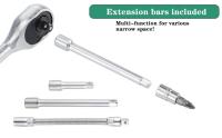Juego De Herramientas 46pcs 1/4-Pulgada Conjunto De Destornilladores Y Llaves De Fijación Duraderas Para Reparación De Bicicletas Y Automóviles - details 4
